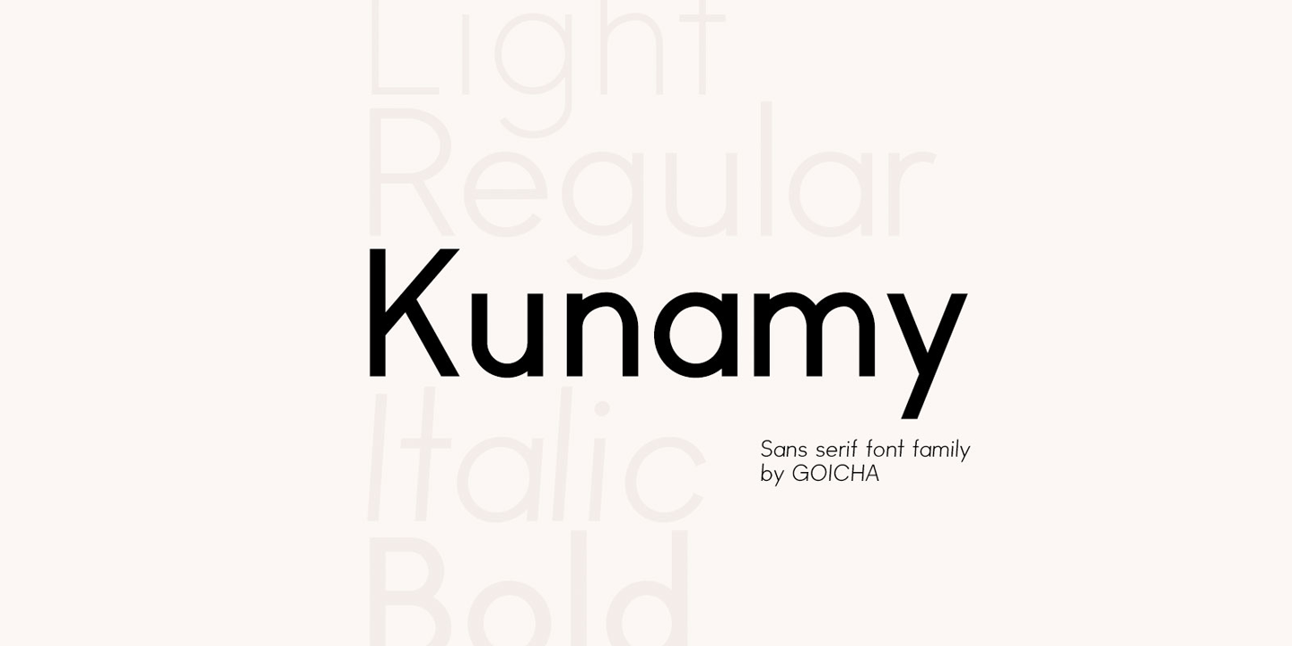 Kunamy Font preview